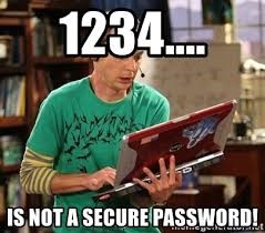 Big Bang Theory Passsword Graphic