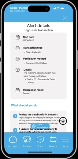 4 API - HRT - Alert - Doc Verif TrueID - MOBILE smaller