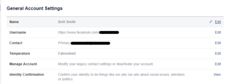 Step 2 in designating a facebook legacy contact