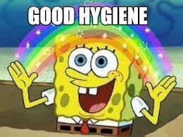 Spongebob Hygiene Graphic