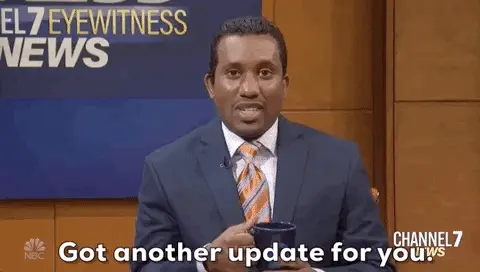 News anchor got another update for you
