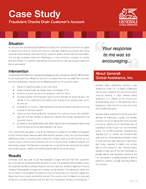 GGA - IDT Case Study - Fraudulent Checks Drain Customers Account_15603_0116 GGA - IDT Case Study - Fraudulent Checks Drain Customers Account_15603_0116