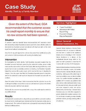 GGA - IDT Case Study - Identity Theft by a Family Member_17011_0116 GGA - IDT Case Study - Identity Theft by a Family Member_17011_0116